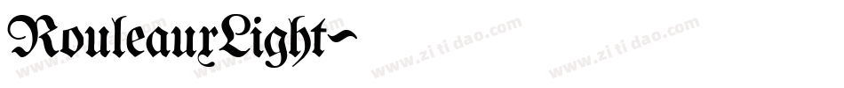 RouleauxLight字体转换