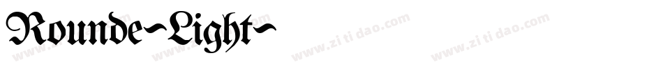 Rounde-Light字体转换