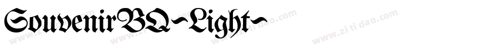 SouvenirBQ-Light字体转换