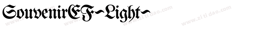 SouvenirEF-Light字体转换