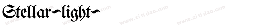 Stellar-light字体转换