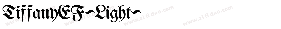 TiffanyEF-Light字体转换