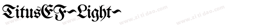 TitusEF-Light字体转换