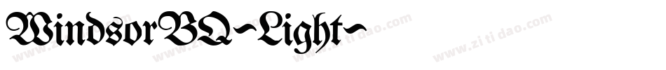 WindsorBQ-Light字体转换