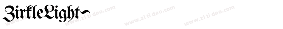 ZirkleLight字体转换