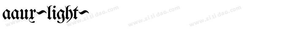 aaux-light字体转换