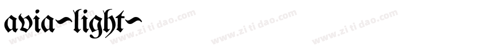 avia-light字体转换