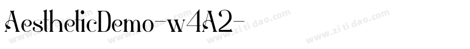 AestheticDemo-w4A2字体转换