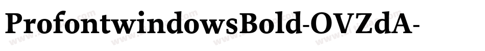 ProfontwindowsBold-OVZdA字体转换