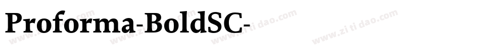 Proforma-BoldSC字体转换
