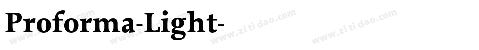 Proforma-Light字体转换
