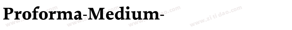 Proforma-Medium字体转换