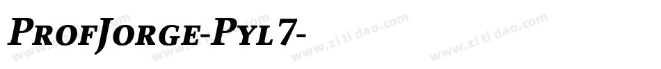 ProfJorge-Pyl7字体转换