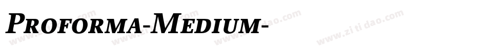 Proforma-Medium字体转换