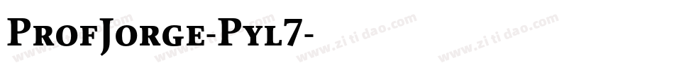 ProfJorge-Pyl7字体转换