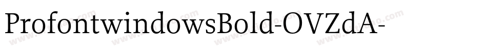 ProfontwindowsBold-OVZdA字体转换