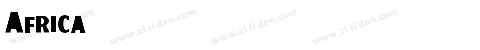 Africa字体转换