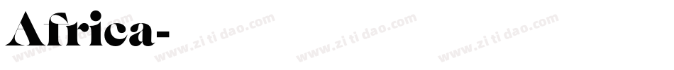 Africa字体转换