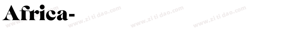 Africa字体转换