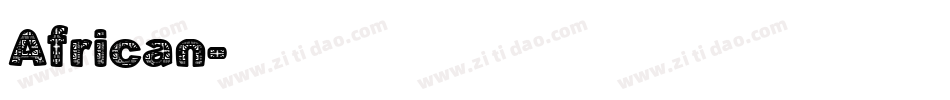 African字体转换