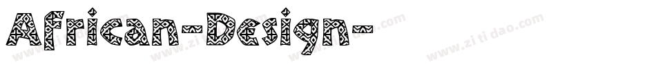 African-Design字体转换