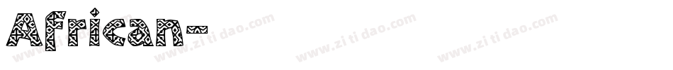 African字体转换