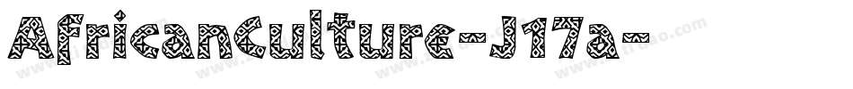 AfricanCulture-J17a字体转换
