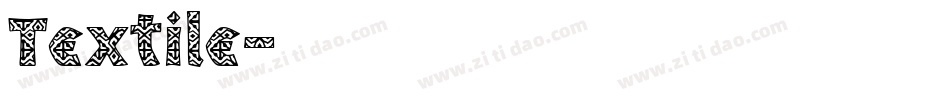 Textile字体转换