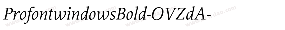 ProfontwindowsBold-OVZdA字体转换