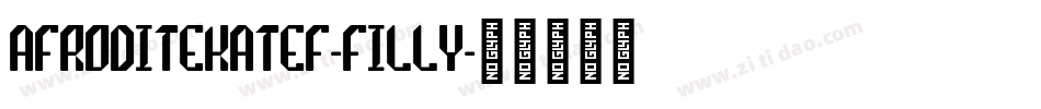 AfroditeKATEF-Filly字体转换