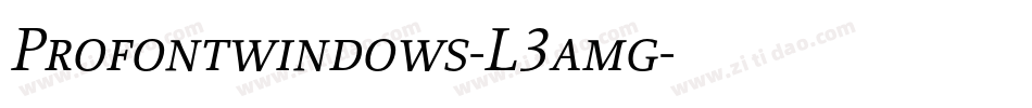 Profontwindows-L3amg字体转换