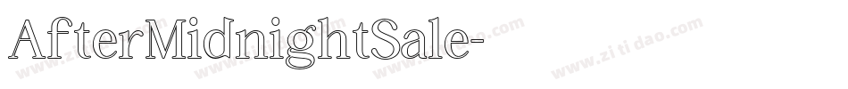 AfterMidnightSale字体转换