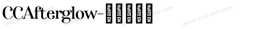 CCAfterglow字体转换