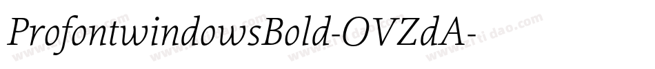 ProfontwindowsBold-OVZdA字体转换