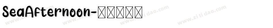 SeaAfternoon字体转换