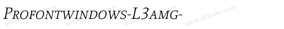 Profontwindows-L3amg字体转换