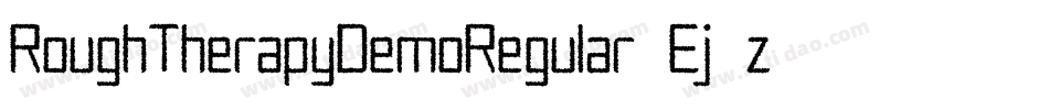 RoughTherapyDemoRegular-Ej7z字体转换