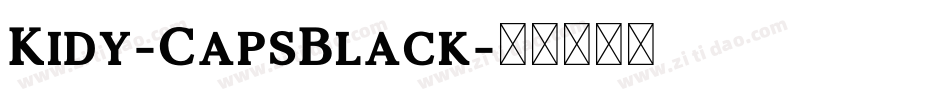 Kidy-CapsBlack字体转换