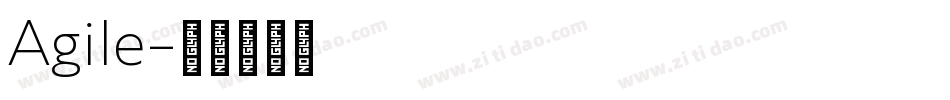 Agile字体转换