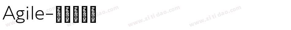 Agile字体转换