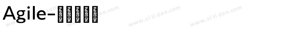 Agile字体转换