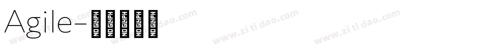 Agile字体转换