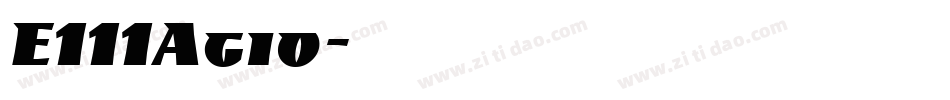E111Agio字体转换