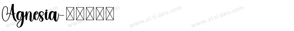 Agnesia字体转换