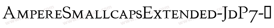 AmpereSmallcapsExtended-JdP7字体转换