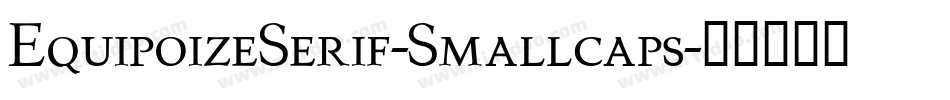 EquipoizeSerif-Smallcaps字体转换