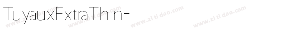 TuyauxExtraThin字体转换