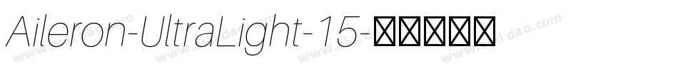 Aileron-UltraLight-15字体转换