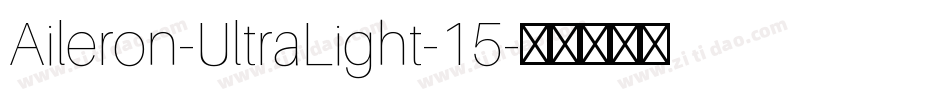 Aileron-UltraLight-15字体转换