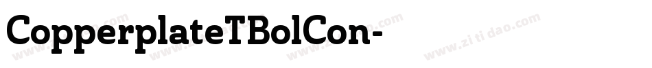 CopperplateTBolCon字体转换